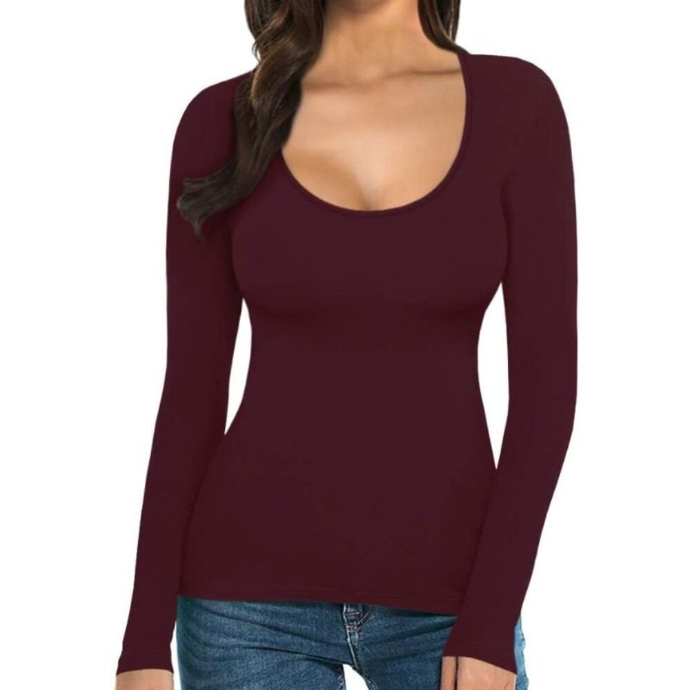 Mangopop Scoop Neck Top
